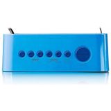 Lenco - CR-205BU - Wekker Radio - Blauw - Compact