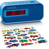 Lenco - CR-205BU - Wekker Radio - Blauw - Compact