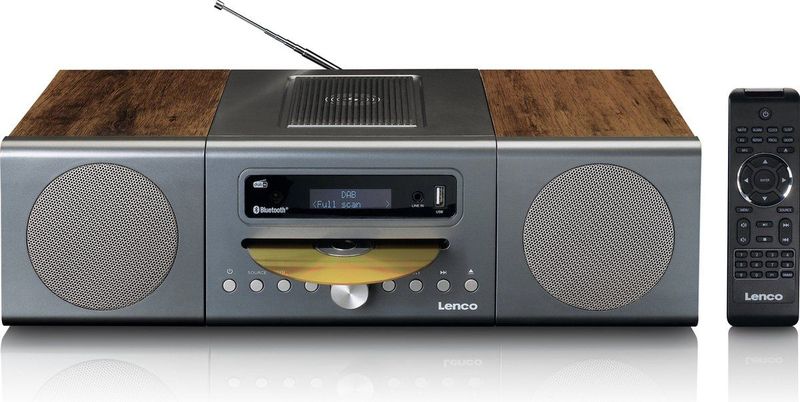 Lenco - MC-175SI - Micro Set - Zilver - DAB, FM, CD, Bluetooth, QI