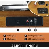 Lenco - LS-55WA - Platenspeler - Hout - Bluetooth, USB, MP3