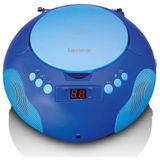 Lenco SCD-620BU - Draagbare Radio/ CD Player met Microfoon - Blauw
