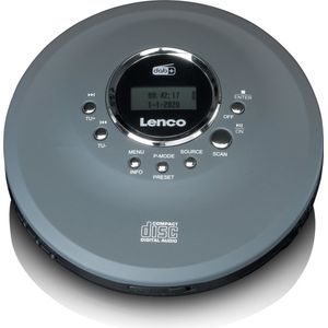 Lenco Radio Cd-400GY - Draagbare Cd/Mp3-speler