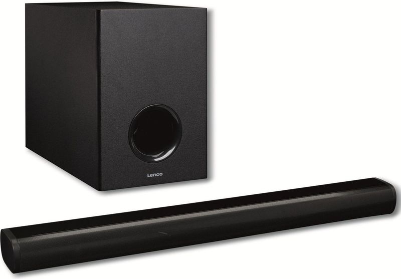 Lenco - SBW-801 - Bluetooth Soundbar - Zwart - Draadloze Subwoofer