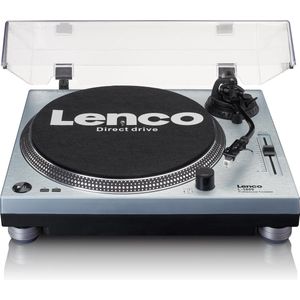 Lenco L-3809ME - Platenspeler met USB - Stereo - Stofkap - Metallic Blauw