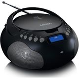 Lenco - SCD-341BK - Draagbare DAB Radio - Zwart - Bluetooth en FM/DAB+
