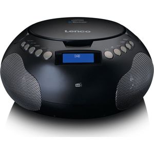 Lenco SCD-341BK - Draagbare Radio met DAB+/ FM Radio en Bluetooth - Zwart
