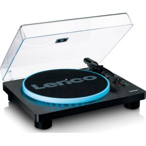 Lenco - LS-50LED - Platenspeler - Zwart - Ingebouwde Speakers - USB Encoding