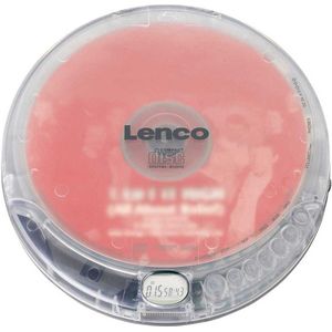 Lenco CD-012TR Discman - Draagbare CD Speler met Oordopjes - Transparant