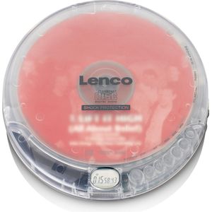 LENCO CD-202TR - Portable CD-speler met anti-shock - Transparant