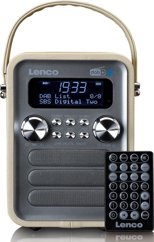 Lenco PDR-051TPSI - Draagbare DAB Radio - F - DAB - Bluetooth® en AUX-ingang