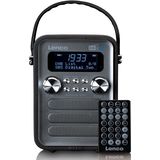 Lenco PDR-051BKSI - Draagbare DAB Radio - F - DAB - Bluetooth® en AUX-ingang