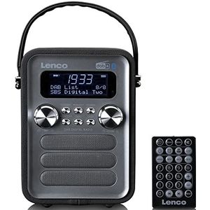 Lenco PDR-051BKSI - Draagbare DAB Radio - F - DAB - Bluetooth® en AUX-ingang