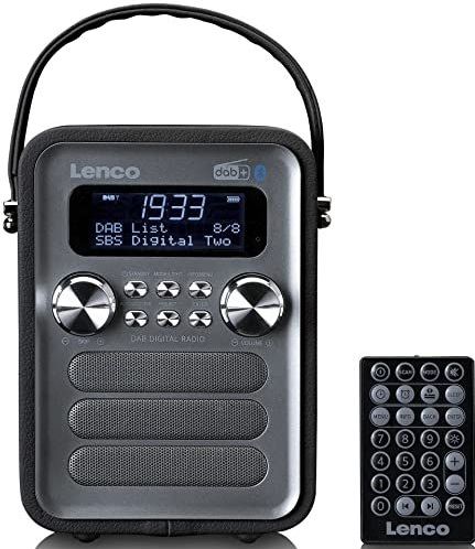Lenco PDR-051BKSI - Draagbare DAB Radio - F - DAB - Bluetooth® en AUX-ingang