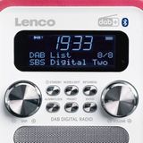 Lenco PDR-051PKWH - Draagbare DAB Radio - F - DAB - Bluetooth® en AUX-ingang