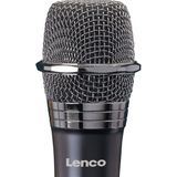 Lenco Microfoon Draadloos - MCW-011BK - Draadloze Microfoon met 6,3 mm ontvanger - Plug & Play - Zwart