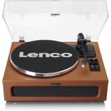 Lenco Platenspeler met Bluetooth - Vier ingebouwde Speakers 40W RMS - LS-430BN - Bruin