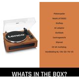 Lenco - LS-430 - Draaitafel - Zwart - Hout - Bluetooth 5.0