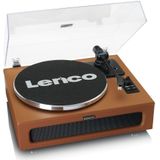 Lenco Platenspeler met Bluetooth - Vier ingebouwde Speakers 40W RMS - LS-430BN - Bruin