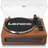 Lenco Platenspeler met Bluetooth - Vier ingebouwde Speakers 40W RMS - LS-430BN - Bruin