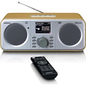 Lenco DIR-141WD - Internet Radio met DAB - Bluetooth 5.0 en Spotify Connec - Hout