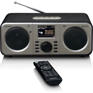 Lenco DIR-141BK - Internet radio met DAB+ en Spotify Connect, zwart