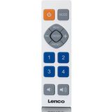 Lenco - PDR-065WH - Draagbare FM/DAB+ Radio - Wit - Met Grote Knoppen