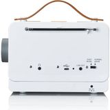 Lenco - PDR-065WH - Draagbare FM/DAB+ Radio - Wit - Met Grote Knoppen