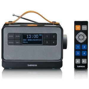 Lenco PDR-065BK - Draagbare DAB Radio voor Senioren - Eenvoudige bediening (EASY) functionaliteit - Zwart