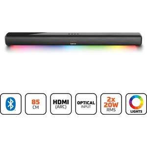 Lenco - SB-042LEDBK - Bluetooth Soundbar - Zwart - 85cm