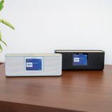 Lenco - PDR-046GY - DAB Radio - Wit/Bamboe - Bluetooth