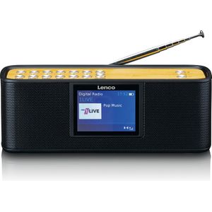 Lenco PDR-045BK - DAB Radio met Bluetooth 5.0 - Zwart