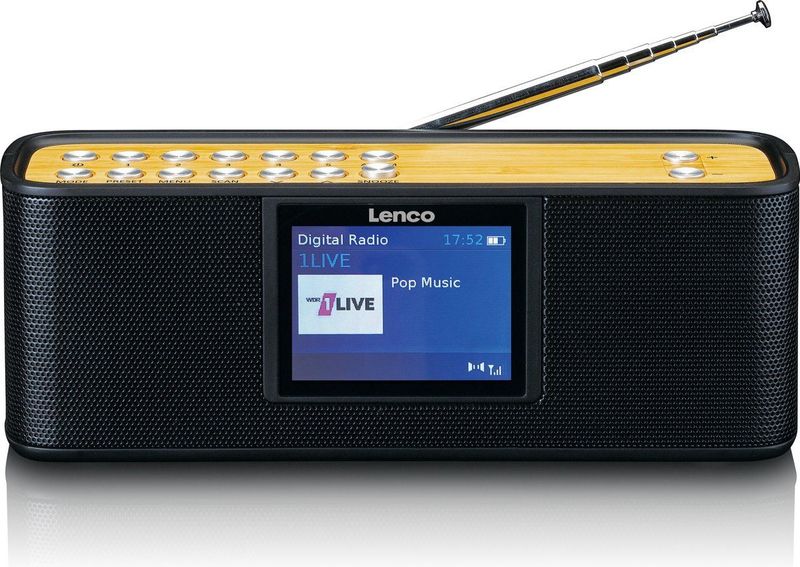 Lenco PDR-045BK - DAB Radio met Bluetooth 5.0 - Zwart