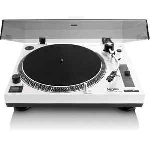 Lenco - L-3810WH - Platenspeler - Wit - Direct Aangedreven met USB Encoding