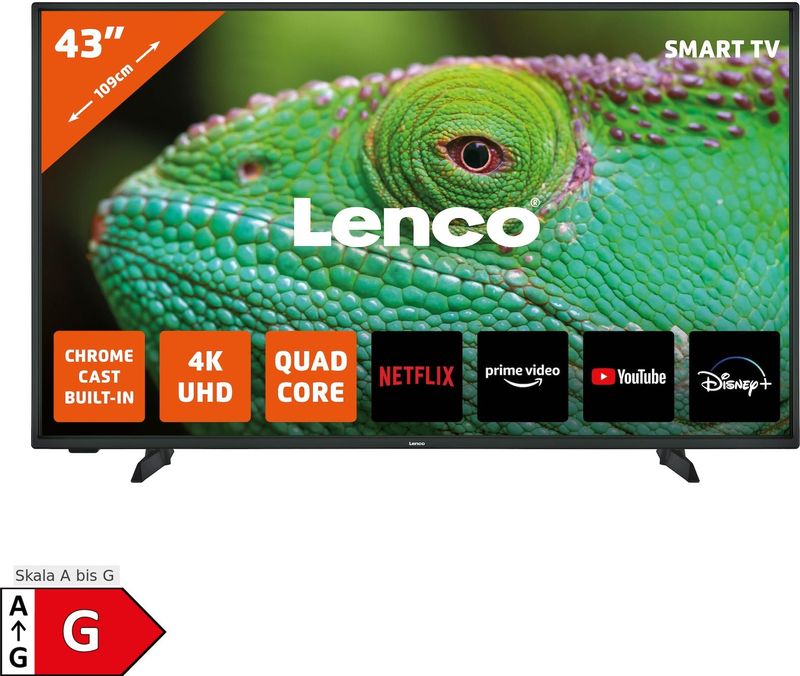 Lenco LED-4353BK 43" Android Smart TV Zwart