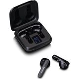 Lenco Draadloze Oordopjes met Laadcase en Display - Bluetooth en TWS - Zwart