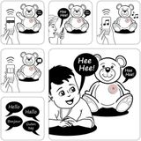 Alecto HeeHee - Baby Spraak Button - Maak van je Knuffel een Interactief Vriendje