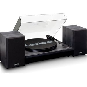 Lenco Platenspeler met Bluetooth - Twee externe Speakers - Auto-stop - LS-301BK - Zwart