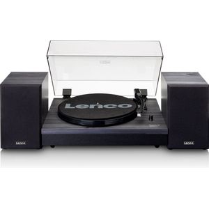 Lenco Platenspeler met Bluetooth - Twee externe Speakers - Auto-stop - LS-301BK - Zwart
