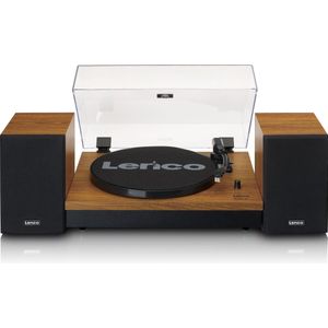 Lenco LS-310WD - Platenspeler met Bluetooth - Inclusief Speakers - Stereo - Hout