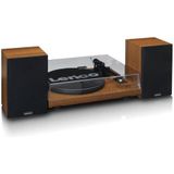 Lenco Platenspeler met Bluetooth - Twee externe Speakers - Ingebouwde Versterker - LS-480WD - Hout