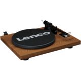 Lenco Platenspeler met Bluetooth - Twee externe Speakers - Ingebouwde Versterker - LS-480WD - Hout