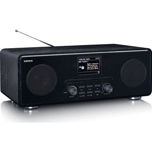 Lenco DIR-261BK - Internet / DAB+ FM Radio met CD-speler en Bluetooth, zwart
