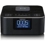 Lenco CR-650BK - Wekkerradio met DAB/FM - Bluetooth - Draadloos Opladen - Zwart