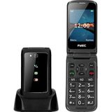 Mobiele Klaptelefoon Voor Senioren met SOS Paniekknop Fysic F15 Zwart