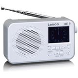 Lenco PDR-036WH - DAB en FM Radio met Bluetooth - Wit