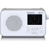 Lenco PDR-036WH - DAB en FM Radio met Bluetooth - Wit