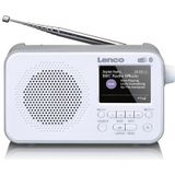 Lenco PDR-036WH - DAB en FM Radio met Bluetooth - Wit