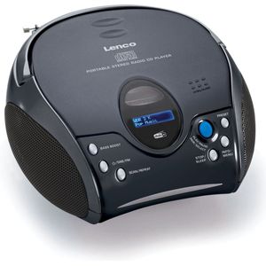 LENCO SCD-24DAB BK - Draagbare DAB+ Radio met CD-speler en Bluetooth - Zwart