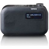 LENCO PDR-016BK - Draagbare DAB+/FM Radio met Bluetooth® - Zwart