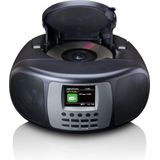 Lenco SCD-860BK - Draagbare DAB+/FM Radio - Zwart-Grijs - Bluetooth® - CD-Speler